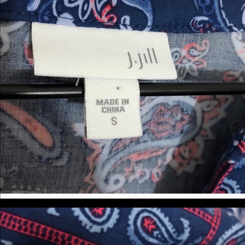 J Jill blue ridge tunic s paisley - Picture 5 of 6